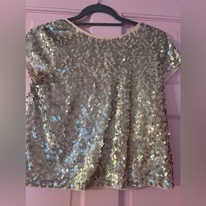 Short Sleeve Express sequin top
